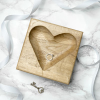 personalised Solid Oak Trinket Dish