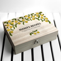 personalised Lemon Grove Recipe Box