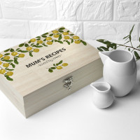 personalised Lemon Grove Recipe Box