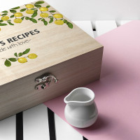 personalised Lemon Grove Recipe Box