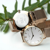 personalised rose gold watch