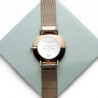 personalised rose gold watch
