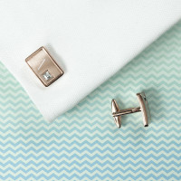 personalised Rose Gold Plated Cufflinks