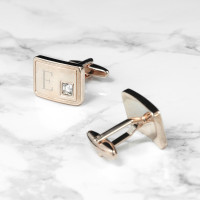 personalised Rose Gold Plated Cufflinks