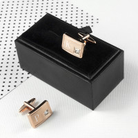 personalised Rose Gold Plated Cufflinks