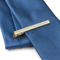 personalised Gold Plated Tie Clip