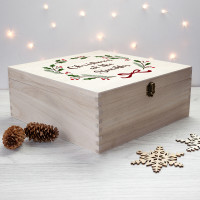 personalised Jolly Holly Christmas Eve Box