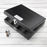Personalised 12 Compartment Cufflink Box