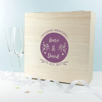 personalised Wedding Memory Box