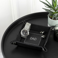 Luxury Black Personalised Valet Tray