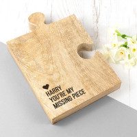 personalised Missing Piece Jigsaw Bottle Coaster