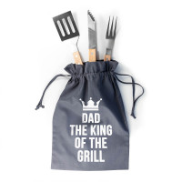 personalised King of the Grill BBQ Tool Set