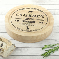 personalised Traditional Brand Cheese Board Set