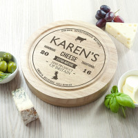 personalised Traditional Brand Cheese Board Set