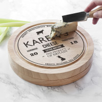 personalised Traditional Brand Cheese Board Set