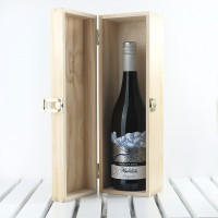 personalised Mother's Day Wine Box with Floral Corners
