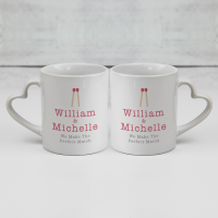 Perfect Match Heart Handle Mug