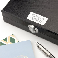 Personalised 12 Compartment Cufflink Box