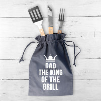 personalised King of the Grill BBQ Tool Set