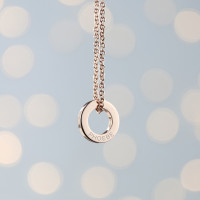 personalised Mini Ring Necklace