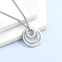 personalised Rings of Love necklace