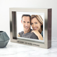 Metallic Grey Toned Photo Frame