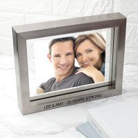 Metallic Grey Toned Photo Frame