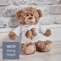 personalised Small Bodo Heart Photo Bear
