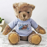 personalised Photo Message Cuddly Bear