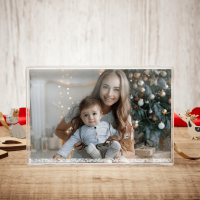 Snow Glass Photo Block