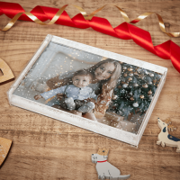 Snow Glass Photo Block