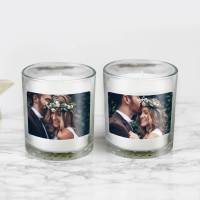 personalised Photo Candles Set