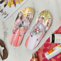 personalised Ladies Photo Flip Flops