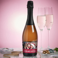 personalised Merry Christmas Photo Prosecco