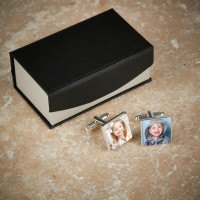 personalised photo upload cufflinks