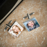 personalised photo upload cufflinks