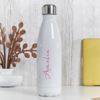 Personalised White Water bottle