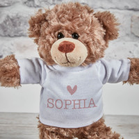 personalised Pink Heart Small Bodo Bear