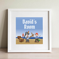 Personalised Pirate Children's Wall Art