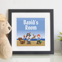 Personalised Pirate Children's Wall Art