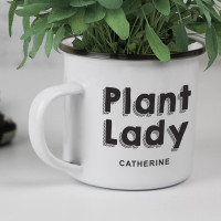 personalised Plant Lady Camping Mug