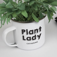 personalised Plant Lady Camping Mug