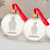 Polar Bear Family X3 Baubles