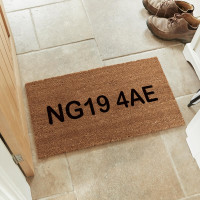 personalised postcode doormat