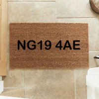 personalised postcode doormat