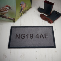 personalised postcode doormat