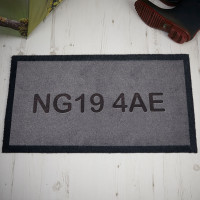 personalised postcode doormat