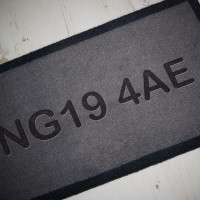 personalised postcode doormat
