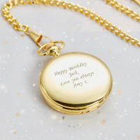 personalised Gold Pocket Watch