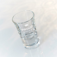 personalised Proud Graduate Conical Shot Glass